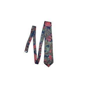 Vintage Flying Scotsman Black Floral Tie